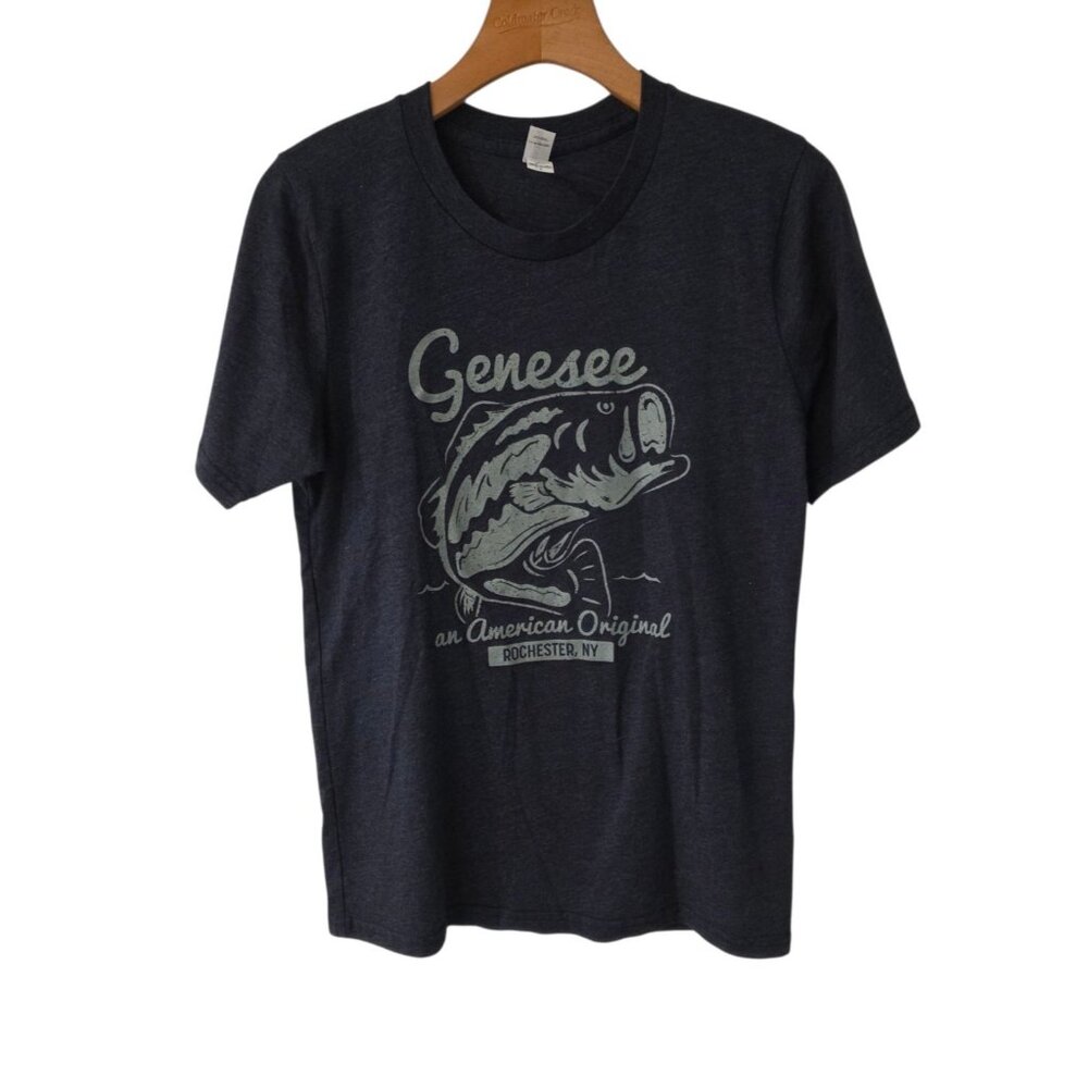 Genesee Brewery T-shirt Rochester NY Blue Unisex‎ Small NEW NWOT